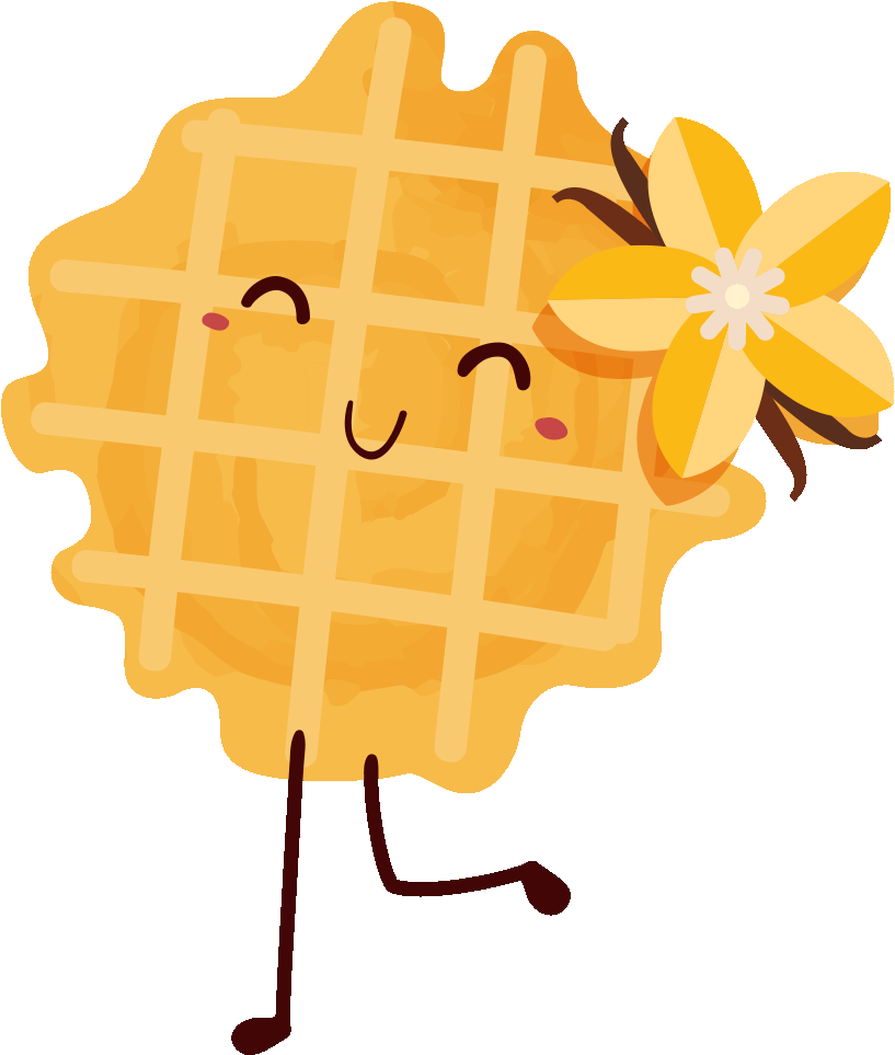The Best Belgian Waffles - Cartoon Waffle Transparent (918x1023)