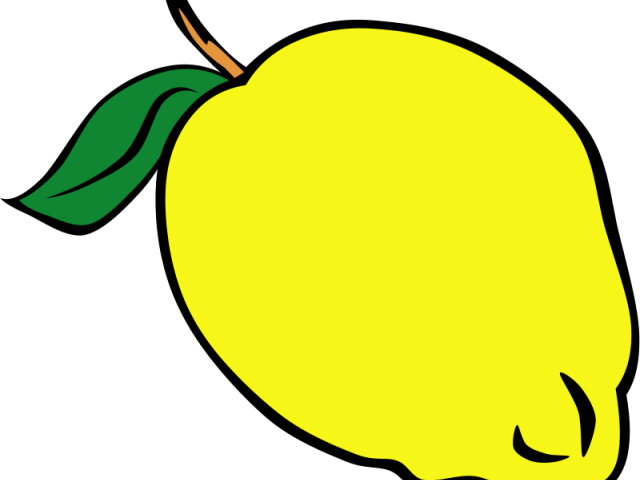 Avocado Clipart Sad - Lemon Clip Art (640x480)
