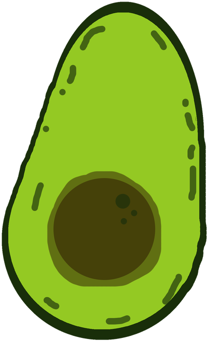 Avocado By Froggyartdesigns Avocado By Froggyartdesigns - Circle (894x894)