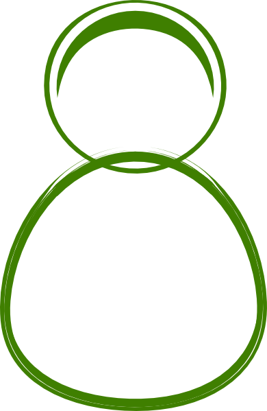 Person Outline Png - Circle (390x599)