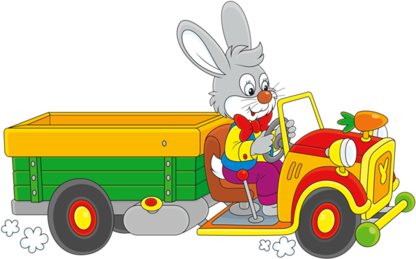 Easter Bunny With Easter Eggs - Easter (600x380)