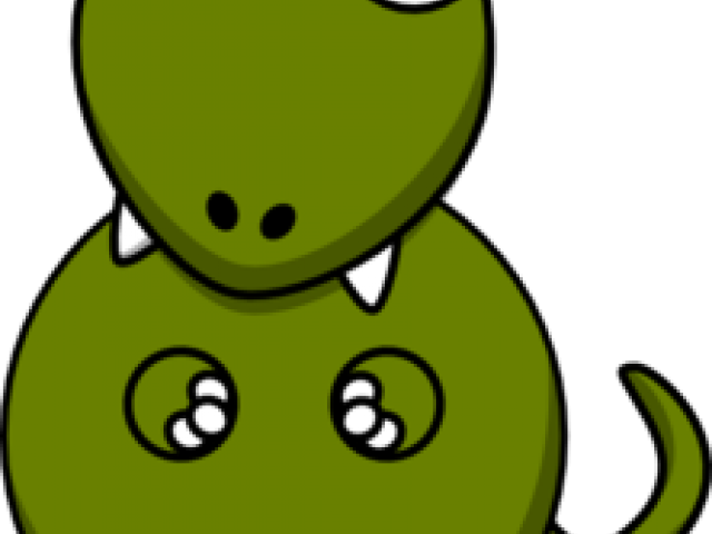 Green Eyes Clipart Cute Eye - Dinosaur Clip Art (640x480)