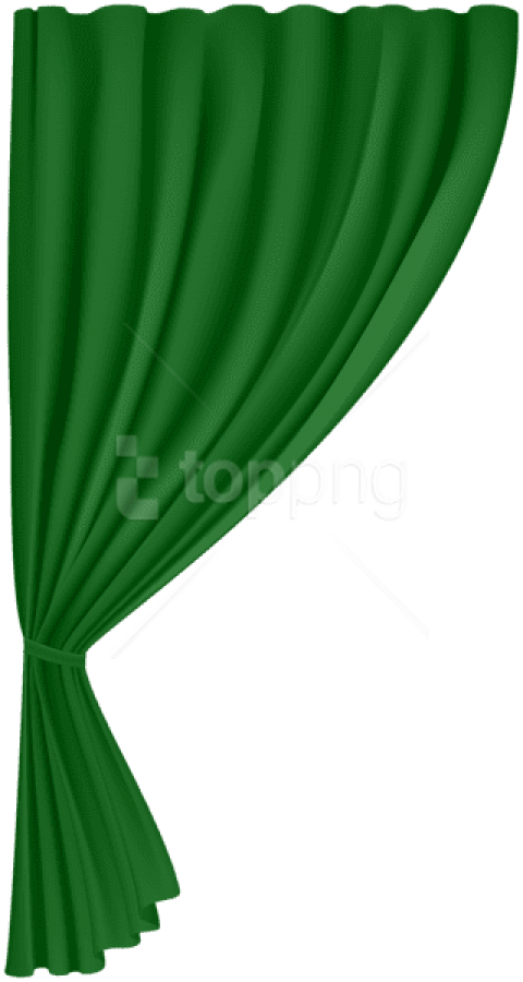 Free Png Download Curtain Green Clipart Png Photo Png - Green Curtains Clipart Transparent (480x900)
