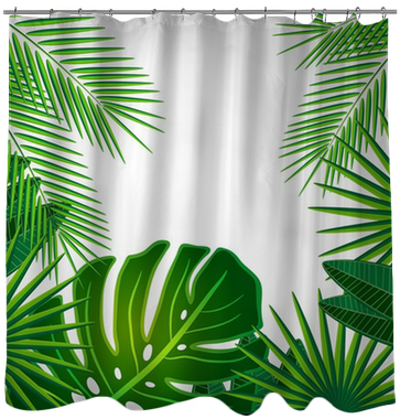 Floral Design Background - Adesivi Parete Foglia Tropicale (400x400)