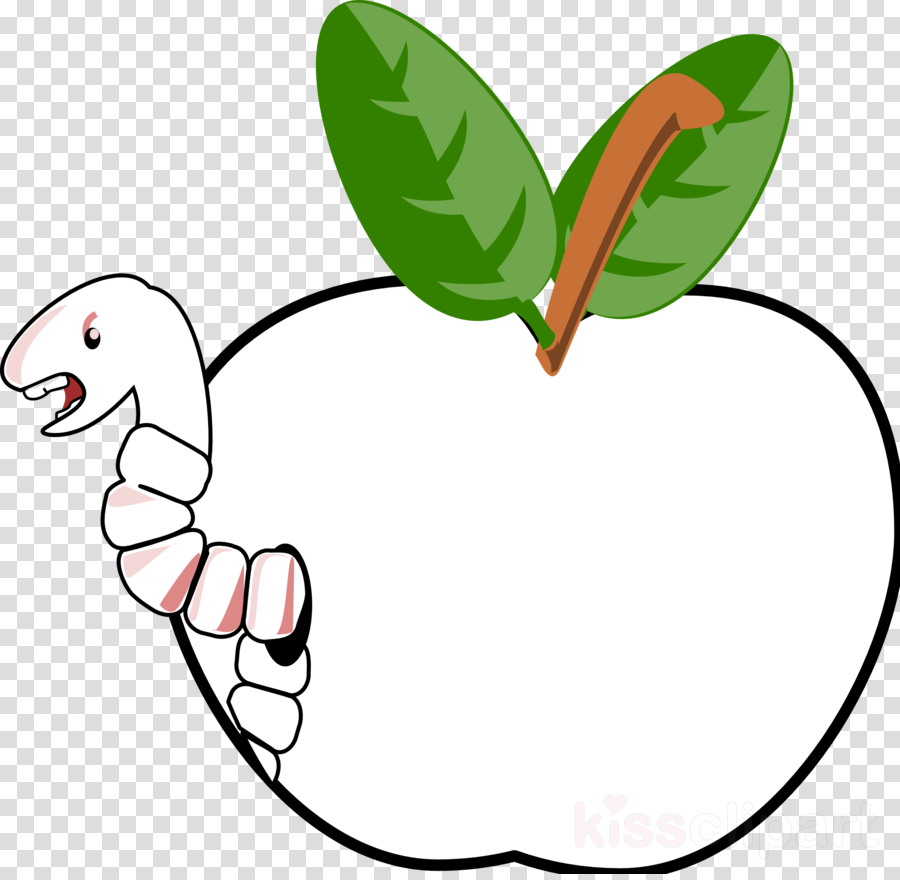 Worm Apple Leaf Transparent Png Image & Clipart Free - Transparent Png Emoji Ios Png (900x880)