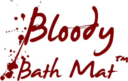 Bloody Shower Curtain Logos - Calligraphy (506x323)
