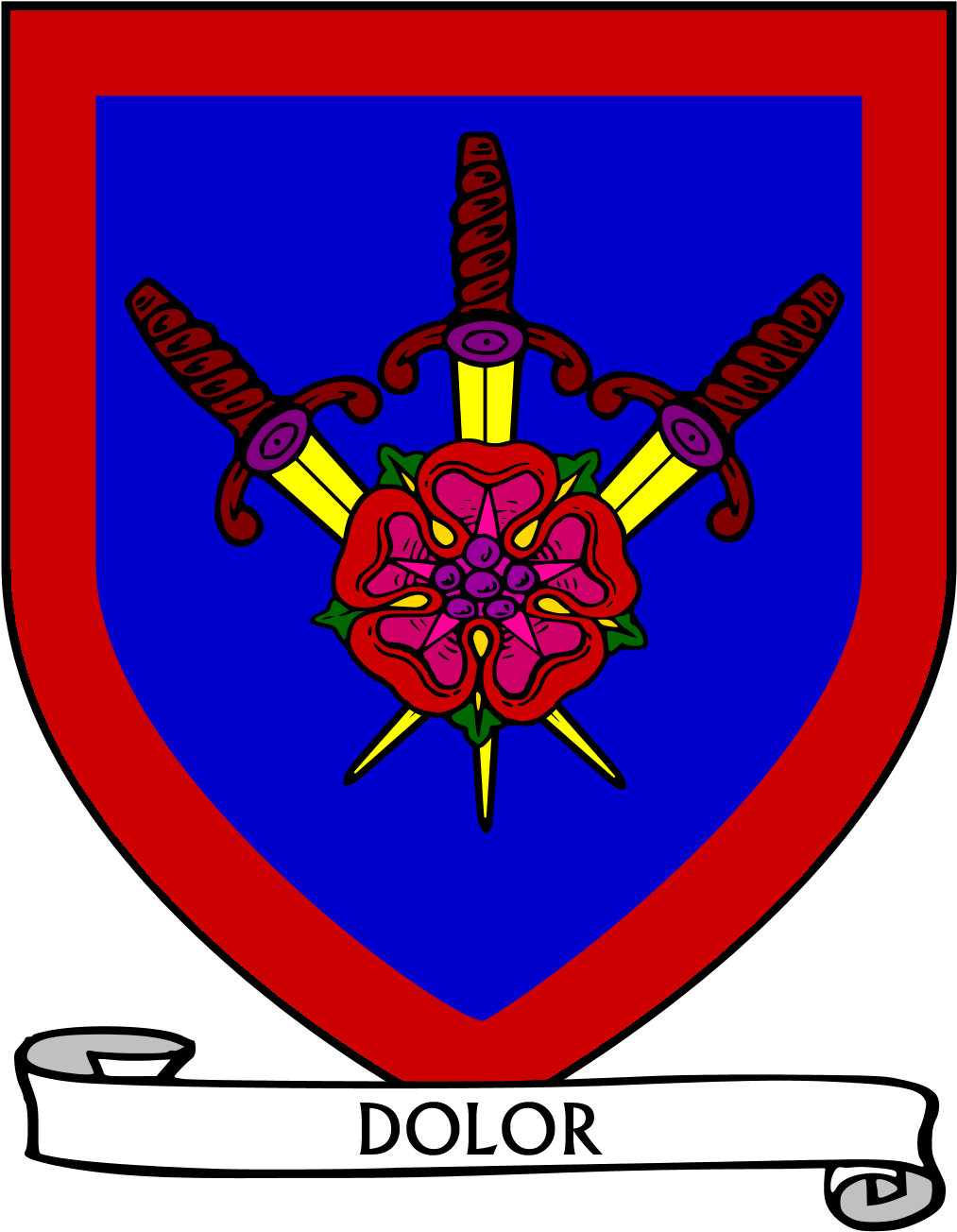 Three Of Swords - Blackmoor Coat Of Arms (1466x1466)