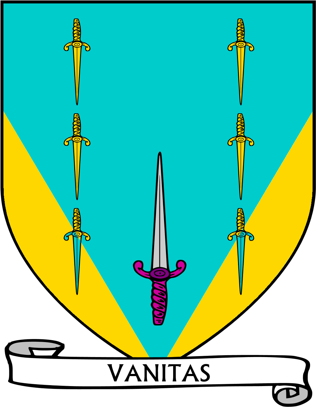 Seven Of Swords - Bat Coat Of Arms (1466x1466)