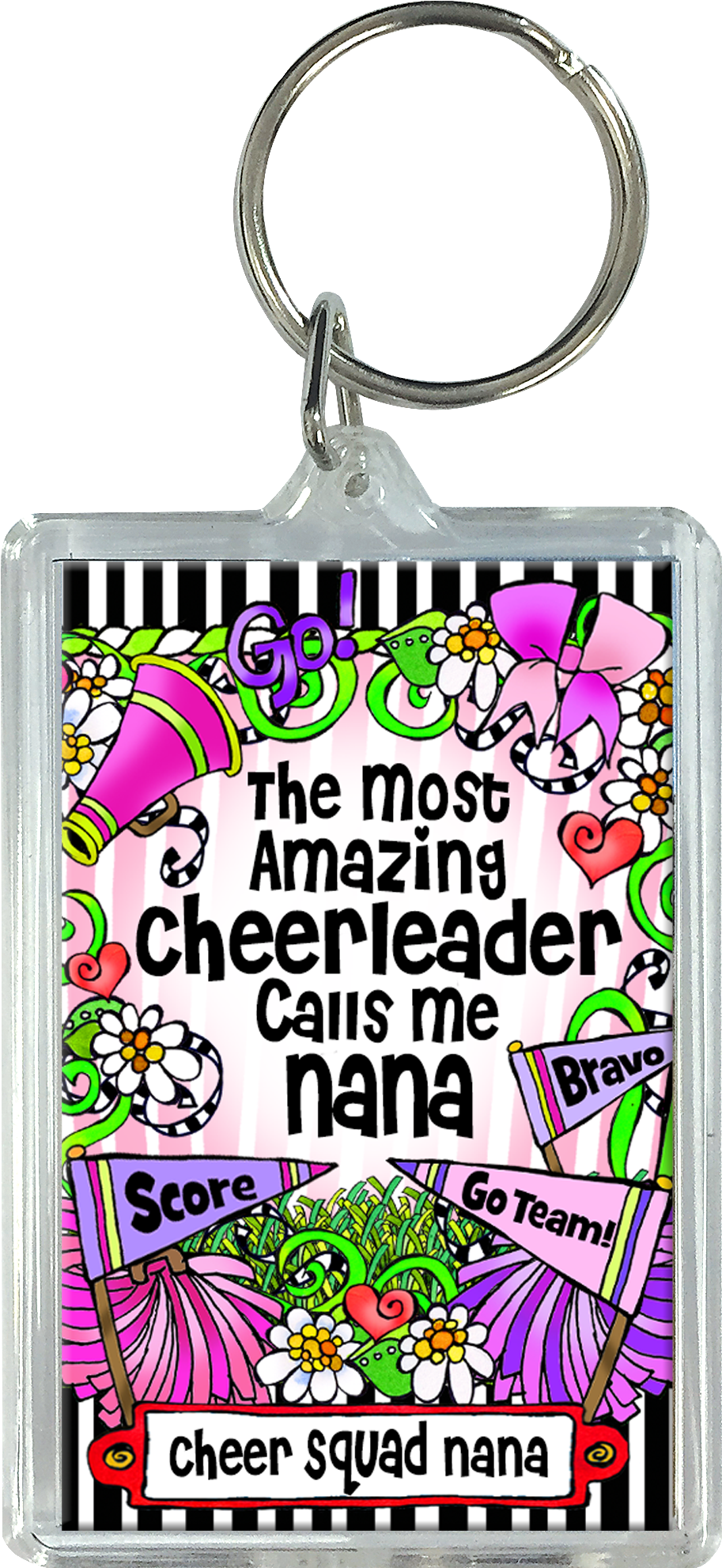 Cheer Squad Nana Key Chain - Keychain (1002x2075)