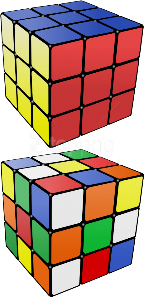 Download Rubik's Cube Clipart Png Photo - Rubikin Kuutio Värit (480x960)