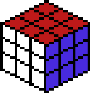 Rubiks Cube - Pixel Rubik's Cube (480x420)