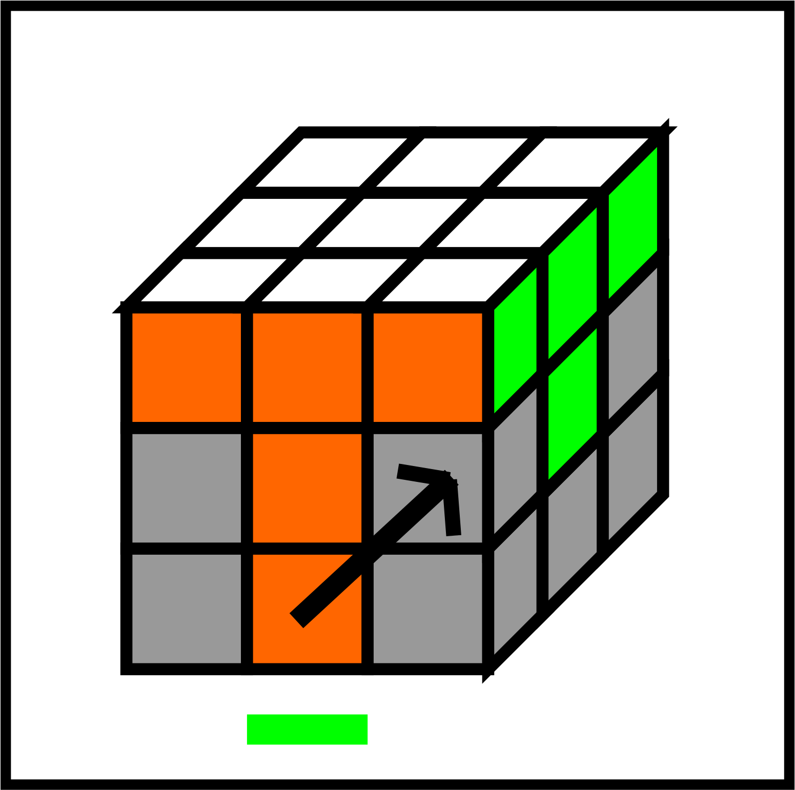 Open - Rubix Cube Blue Side (2000x2000)