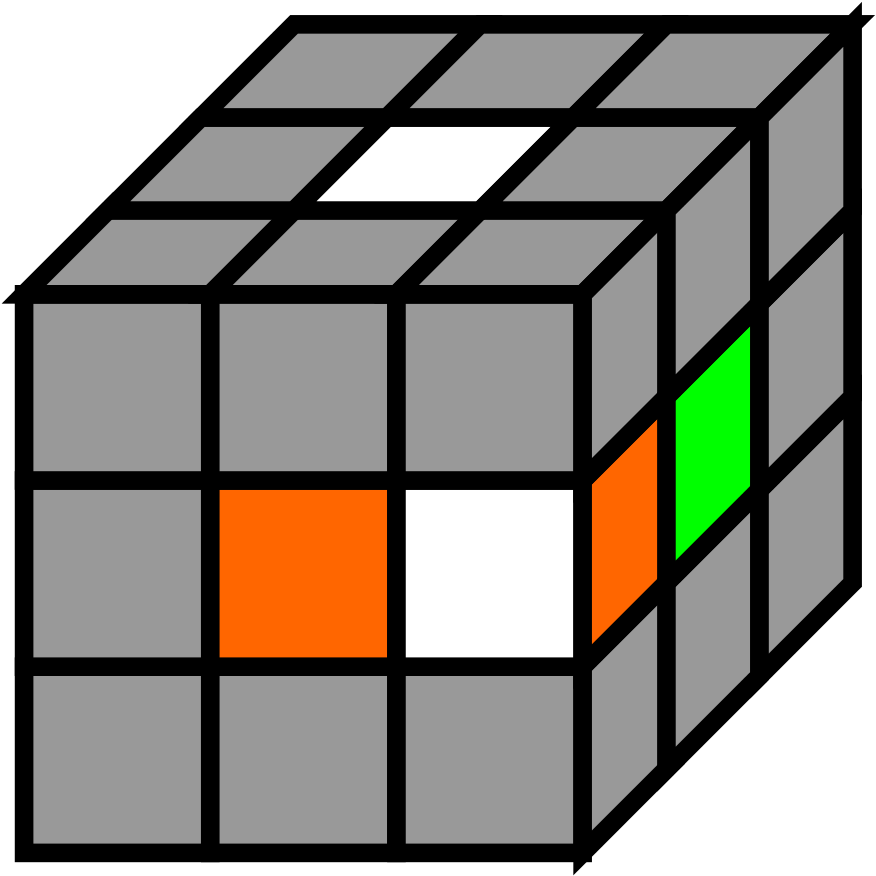 Rubik's Cube Beginner's Method - Rubix Cube Colouring Pages (1024x1024)