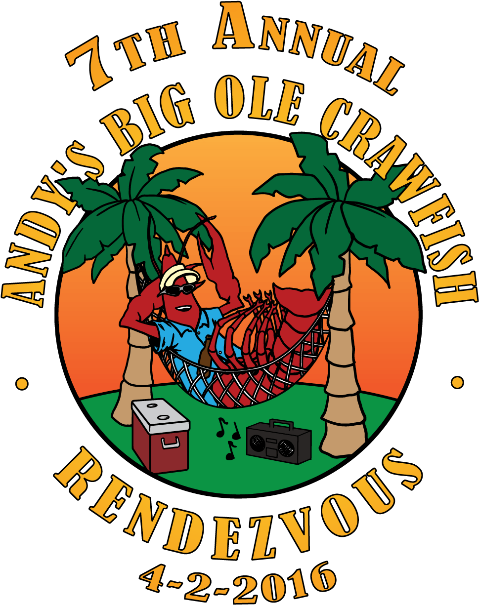 Andy's Big Old Crawfish Rendezvous - Illustration (1000x1250)