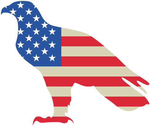 Ideas Printed Usa Flag Eagle Transparent Png & Svg - American And Germany Flags (512x512)