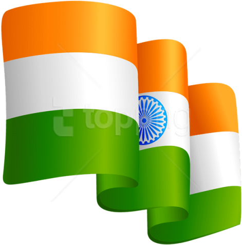 Free Png Download Waving India Flag Transparent Clipart - Picsart Indian Flag Png (480x485)