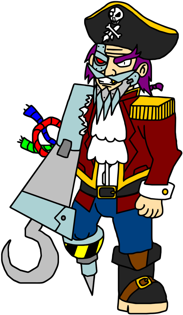 Captain Titaniumbeard By Ganbare-lucifer - Cartoon (732x1092)