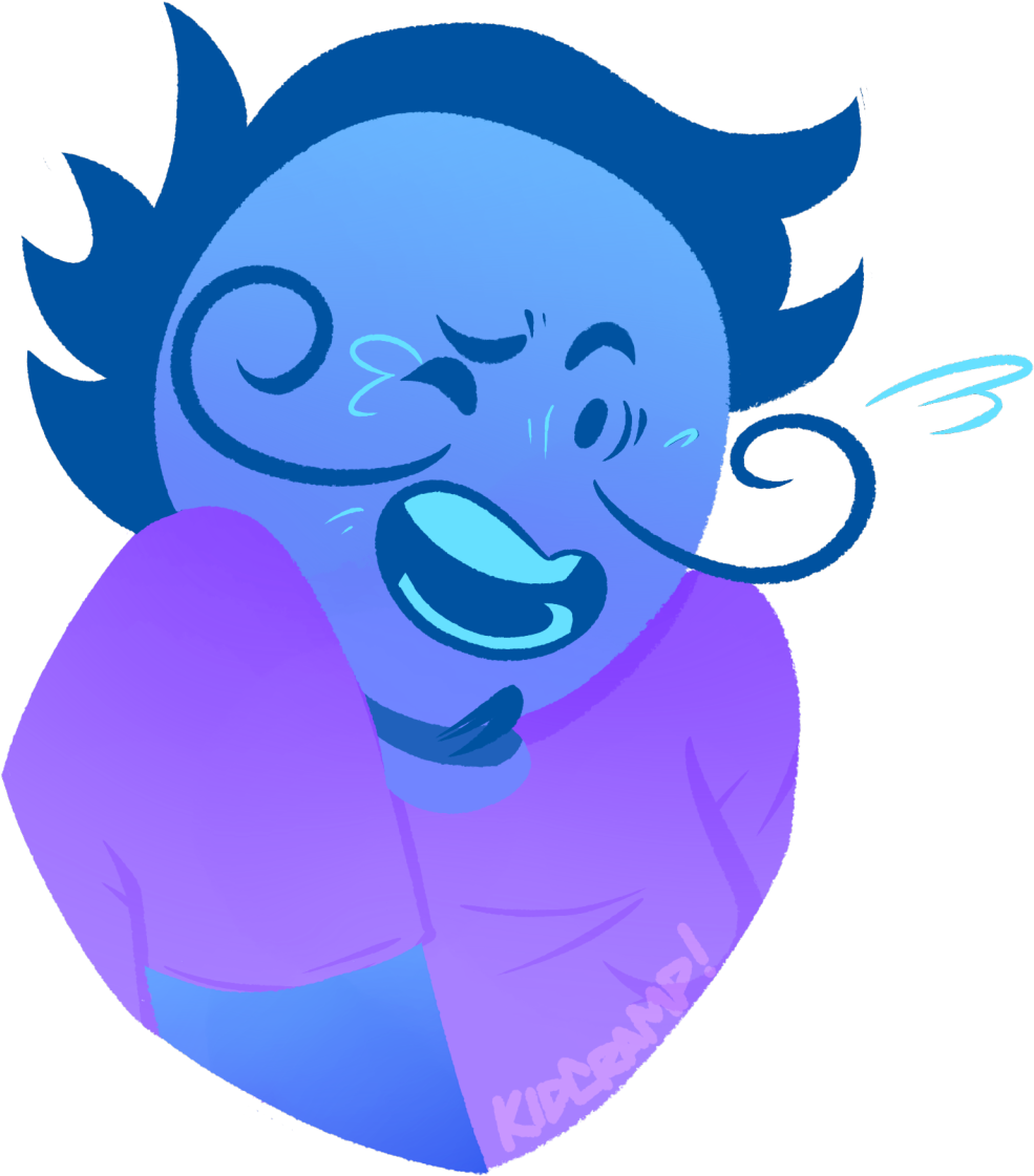 Is He Hysterically Laughing Or Is He In Actual Hysterics - Cartoon (1280x1280)