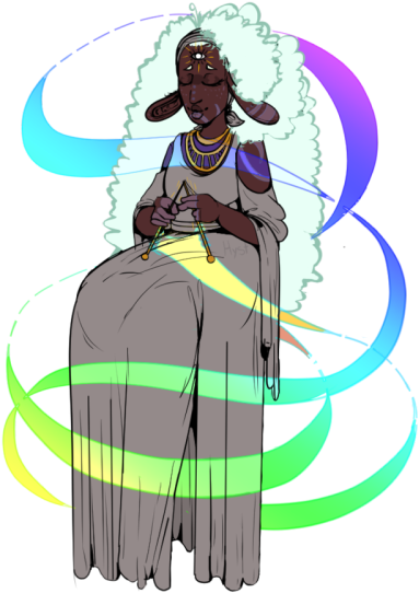 I Doodled Lady Istus As An Attempt To Get Used To Clip - Cartoon (400x571)