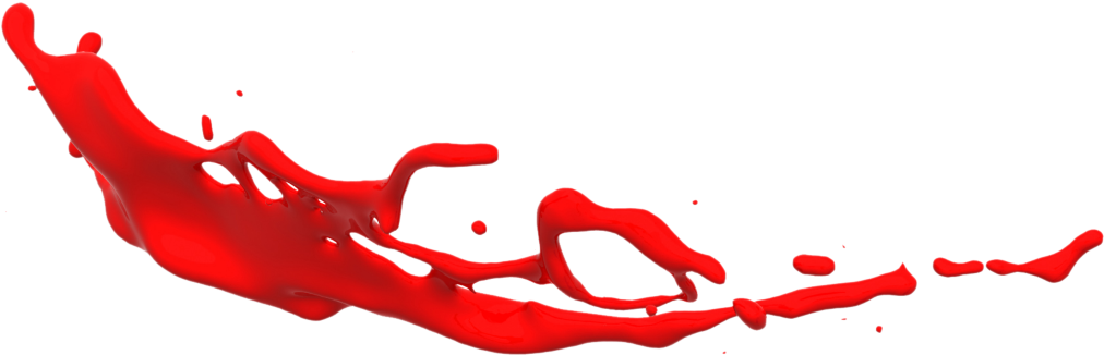 1023 X 351 18 - Red Color Paint Png (1023x351)