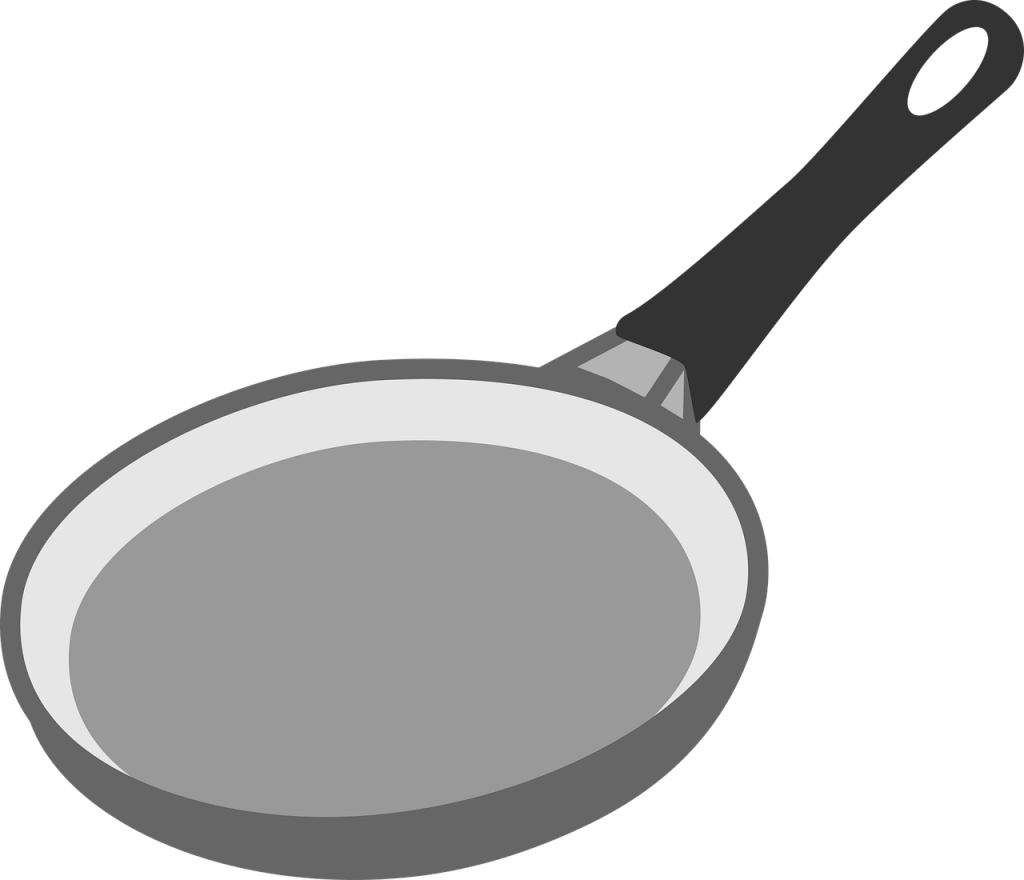 Red Paint Splatter Clip Art - Frying Pan (1024x880)