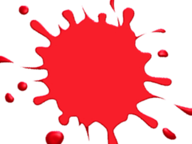 Splatter Clipart Single Paint - Red Paint Splatter Png (640x480)