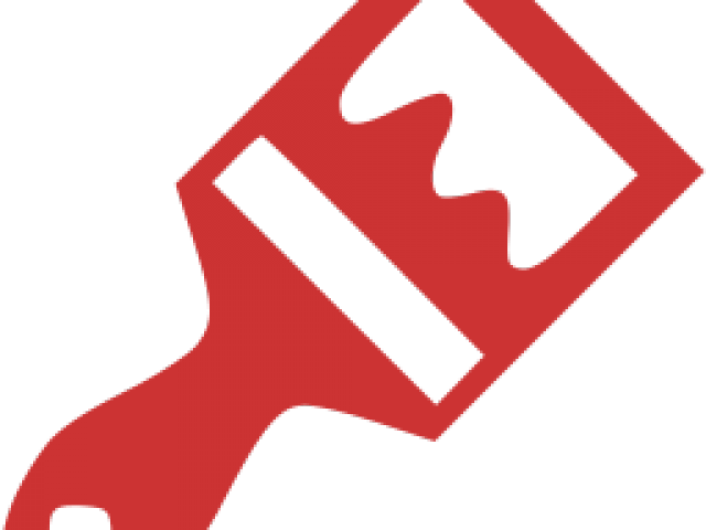 Paint Brush Clipart Red - Transparent Paint Brush Icon (640x480)