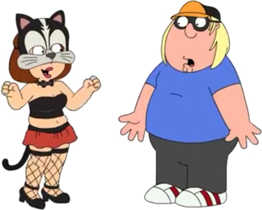 Kissing Clipart Respectful - Meg Griffin Y Chris (874x693)