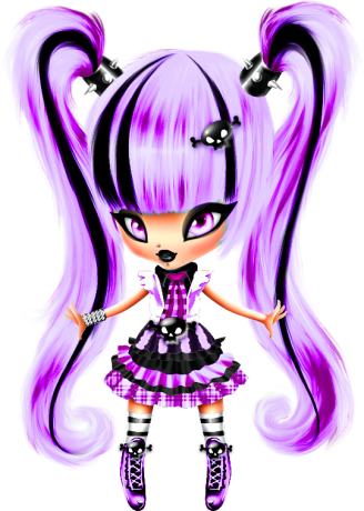 Purple Stuff, Big Eyes, Clip Art, Gothic, Purple, Illustrations, - Illustration (328x460)