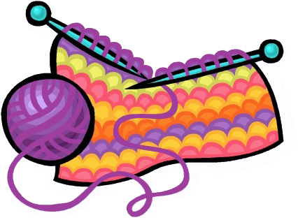 Knitting - Knitting And Crochet Clipart (458x333)
