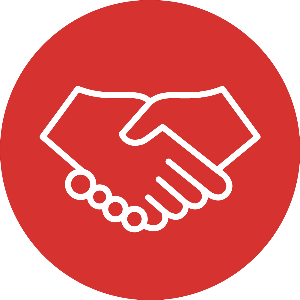 Partnership - Collaboration Icon Red (1001x1001)