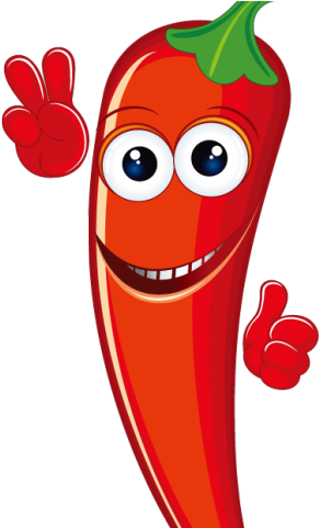 Pot Plant Clipart Chili - Cartoon Pepper Png (640x480)
