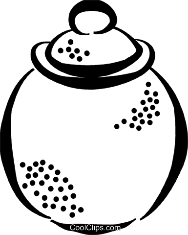 Cookie Jar Royalty Free Vector Clip Art Illustration - Ice Cream Float Clip Art (385x480)