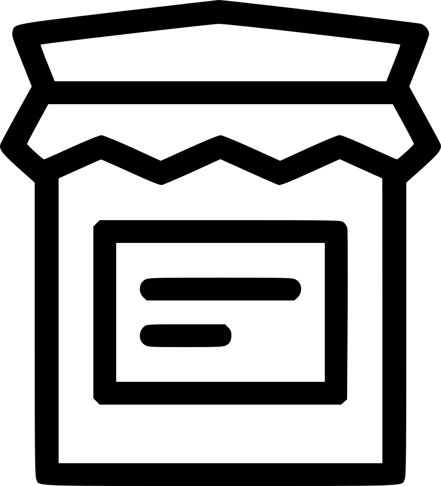 Jam Bottle Jar Food Sauce Comments - Icon (888x980)