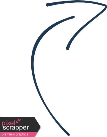 Arrow Clipart Embellishment - Navy Arrow (456x456)