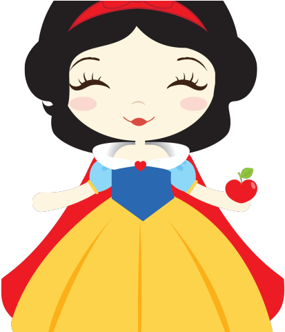Snow White Clipart Cute Doll - Desenho Da Branca De Neve Baby (640x480)