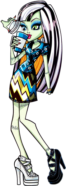 Artwork/png De Frankie Stein - Monster High Coffin Bean Frankie (220x600)