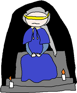 Firekeeper The/a Firekeeper Of This Game , She Protects - Cartoon (329x400)