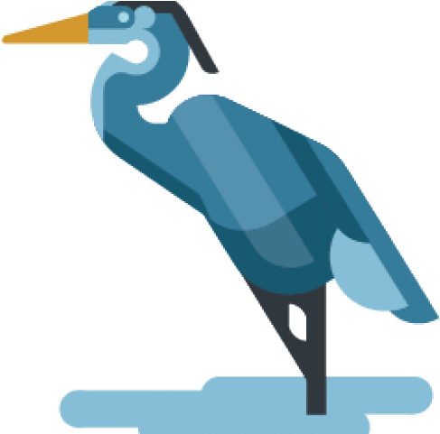 Blue Heron Clipart Transparent - Seabird (640x480)