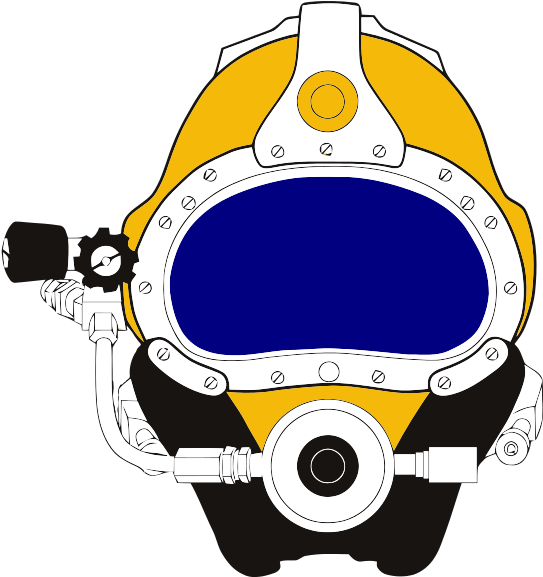 600 X 600 1 0 - Commercial Diving Helmet Vector (600x600)