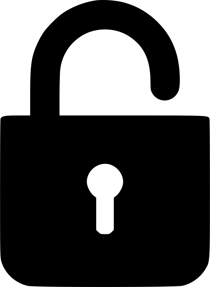 Lock Unlocked Svg Png Icon Free Download - Lock Unlock Icon Png (716x980)