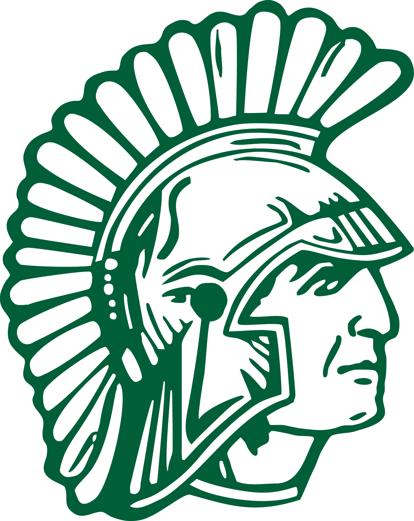 Jfk Learning Commons - Valley View Spartans Logo (1406x1770)