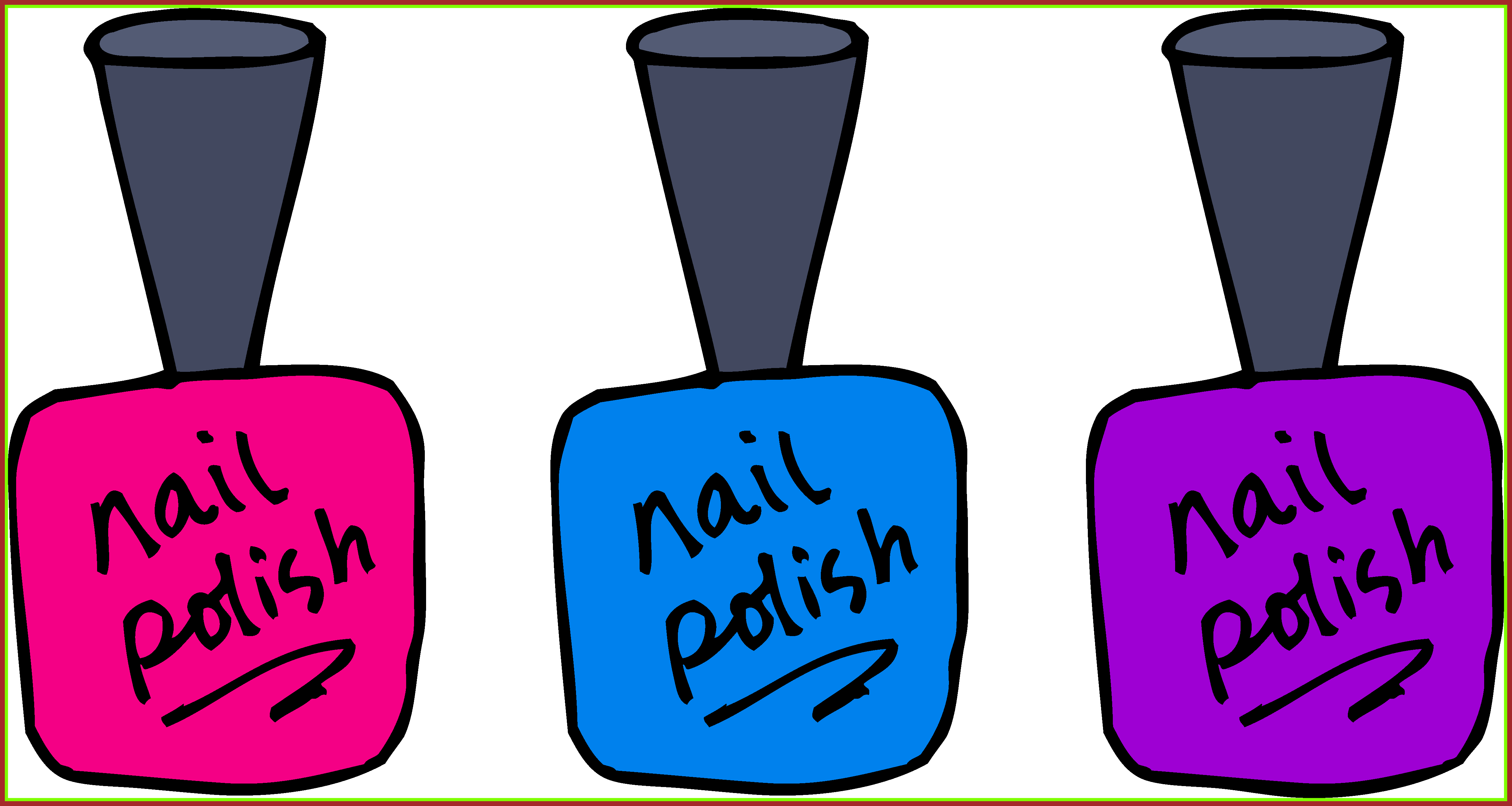 Nail Polish Clipart Svg - Nail Art Clip Art (4780x2547)