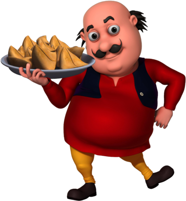 Motu R Cartoon Images, Cartoon Kids, Samosas - Motu Patlu With Samosa (400x426)