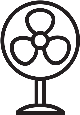 Appliances Air Blow Fan Icon Size - Fan Outline Icon (512x512)