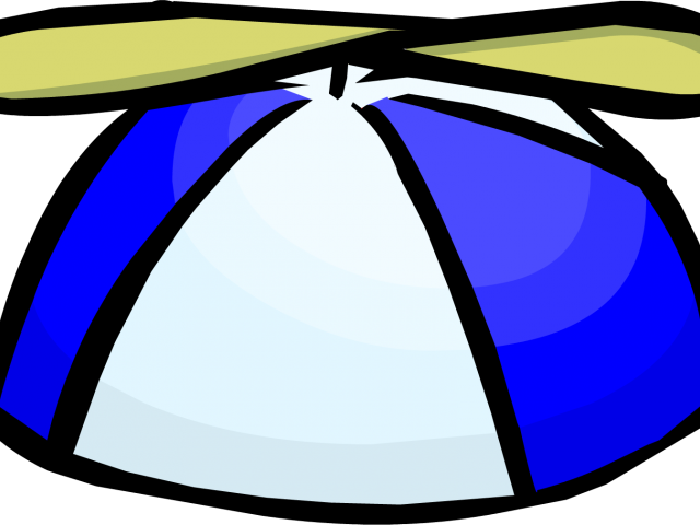 Blue Propeller Cliparts - Club Penguin Hat Png (640x480)