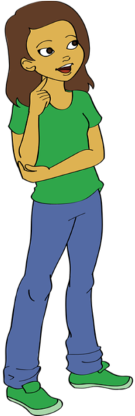 Girl Thinking Clipart - Afbeeldingen Meisjes (300x600)