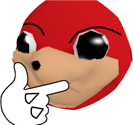 Hand Emoji Clipart Knuckles - Red Uganda Knuckles Do You Know The Way (640x480)
