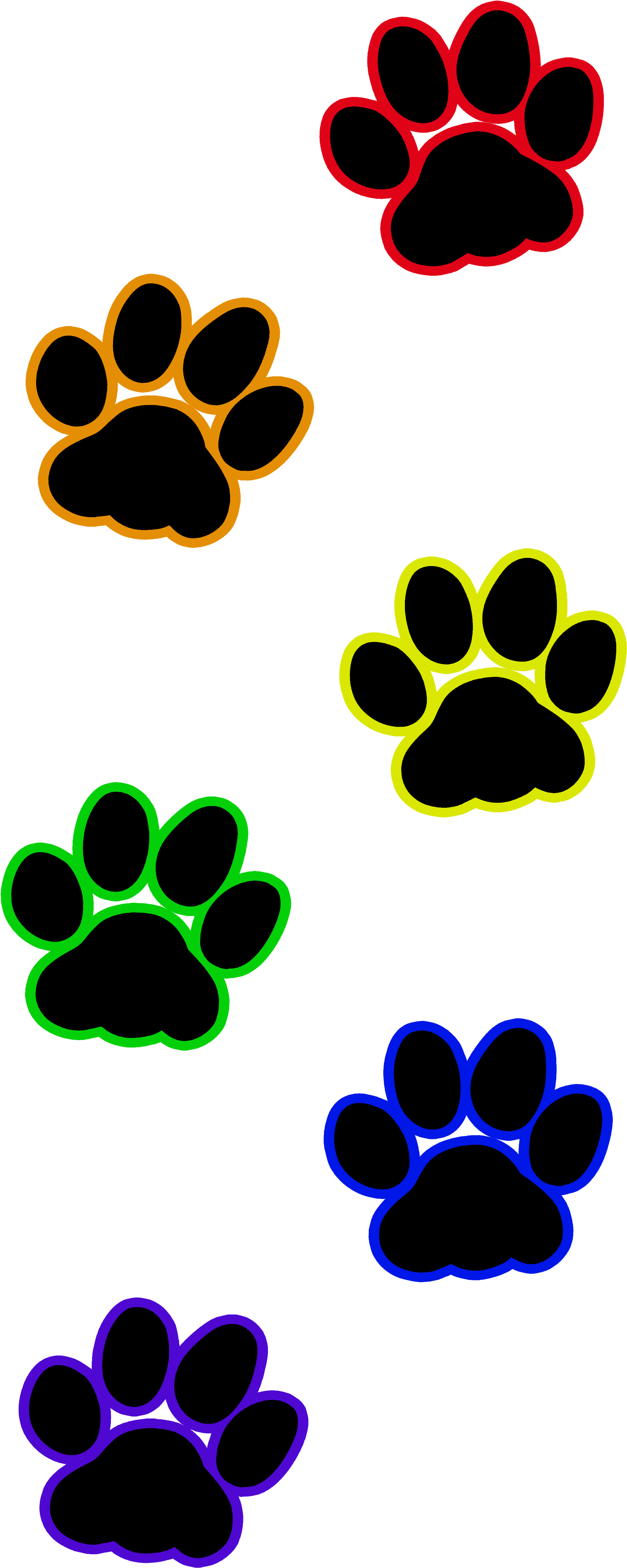 Cat Paw Prints - Cat Transparent Paw Print (3600x4800)