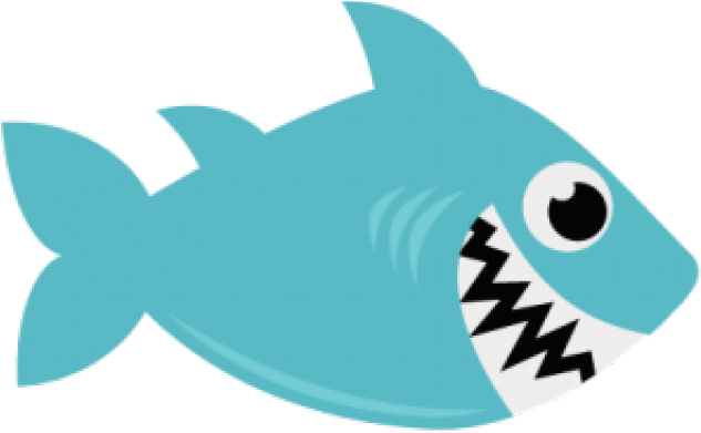 Great White Shark Clipart Baby - Baby Shark Transparent Background (640x480)
